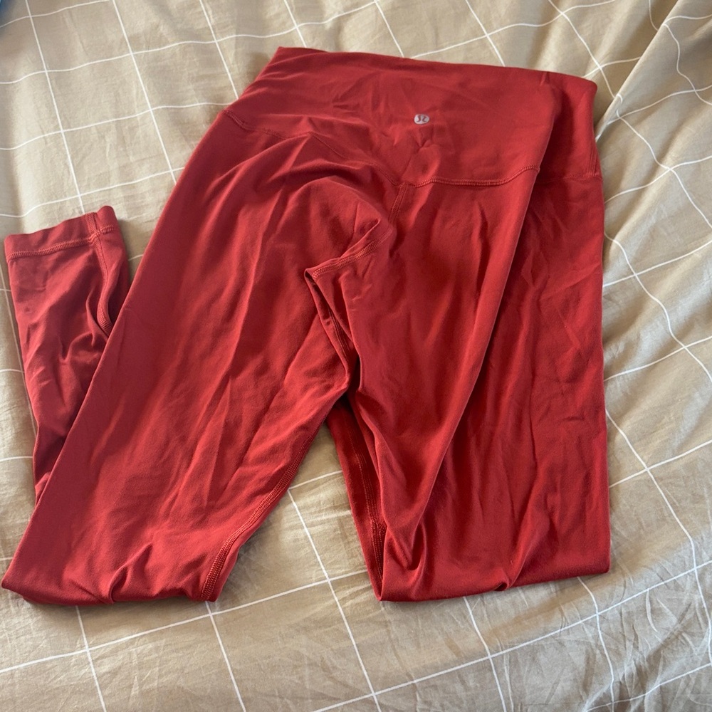 lululemon athletica burnt orange Leggings